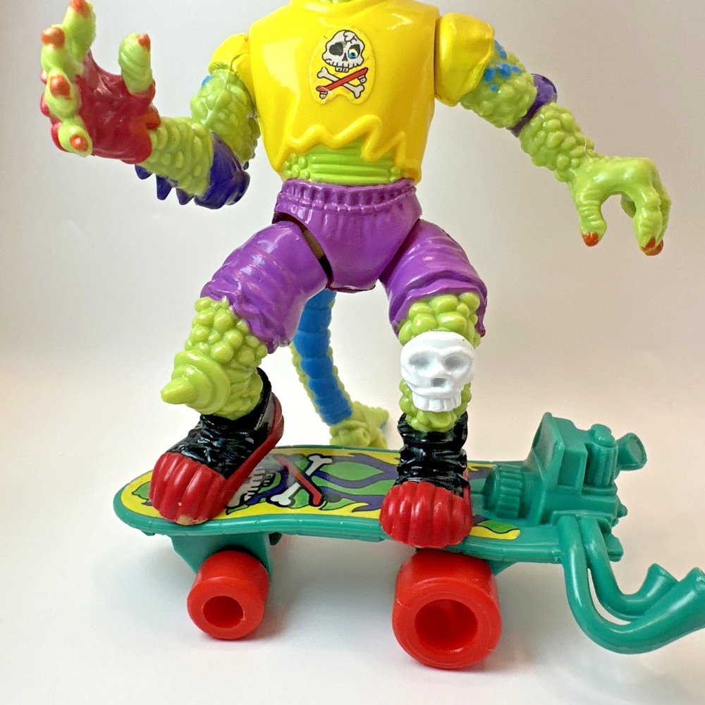 Vintage 1990 TMNT Mondo Gecko Complete w/ File Card Teenage Mutant Ninja Turtles - Picture 4 of 15